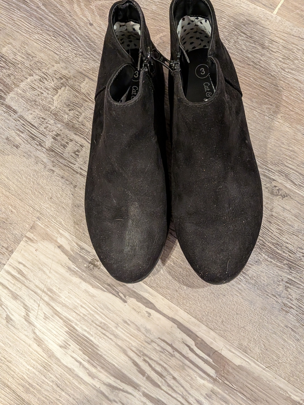 Cat & Jack Girls Black Ankle Boots
